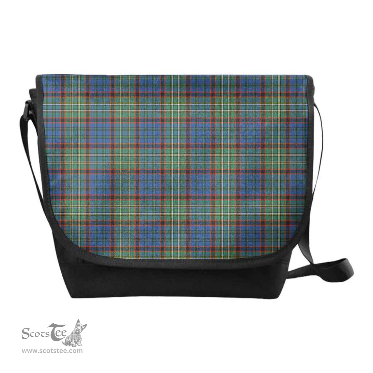 ScotsTee Shop Scottish Nicolson Hunting Ancient Clan Tartan Messenger Bag Plaid Shoulder Bag