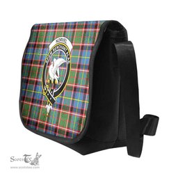 ScotsTee Shop Scottish Norvel Clan Crest Tartan Messenger Bag Plaid Shoulder Bag
