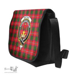 ScotsTee Shop Scottish Rattray Clan Crest Tartan Messenger Bag Plaid Shoulder Bag