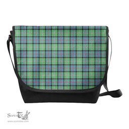 ScotsTee Shop Scottish MacThomas Ancient Clan Tartan Messenger Bag Plaid Shoulder Bag