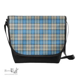ScotsTee Shop Scottish Napier Ancient Clan Tartan Messenger Bag Plaid Shoulder Bag