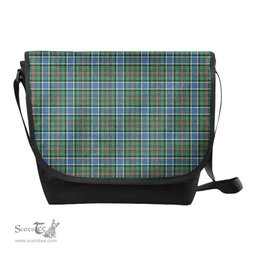 ScotsTee Shop Scottish Ogilvie Hunting Ancient Clan Tartan Messenger Bag Plaid Shoulder Bag