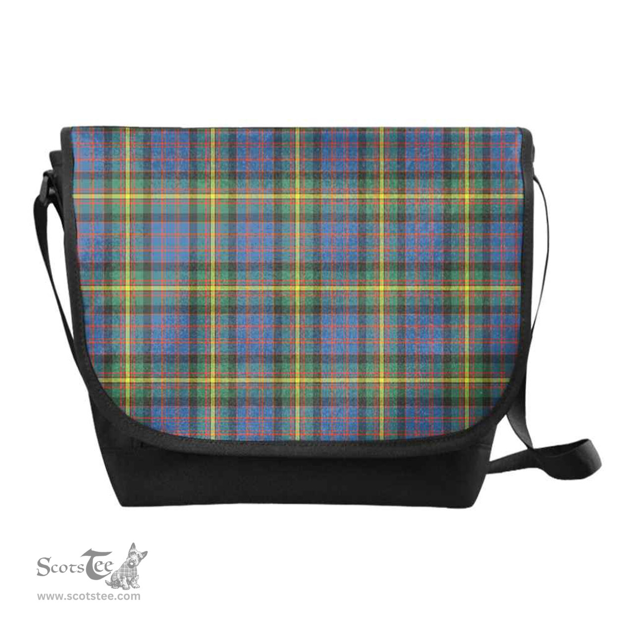 ScotsTee Shop Scottish MacSporran Ancient Clan Tartan Messenger Bag Plaid Shoulder Bag