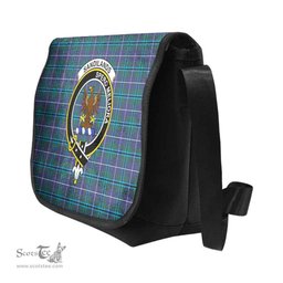 ScotsTee Shop Scottish Sandilands Clan Crest Tartan Messenger Bag Plaid Shoulder Bag