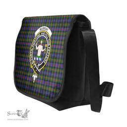 ScotsTee Shop Scottish Murray (of Atholl) Clan Crest Tartan Messenger Bag Plaid Shoulder Bag