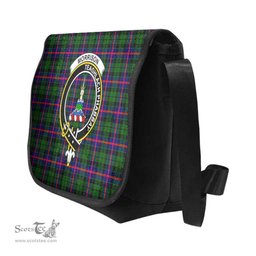 ScotsTee Shop Scottish Morrison Clan Crest Tartan Messenger Bag Plaid Shoulder Bag