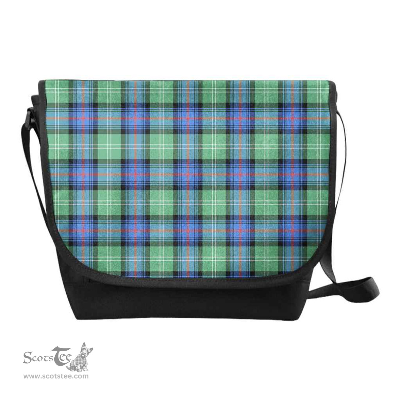 ScotsTee Shop Scottish Sutherland Old Ancient Clan Tartan Messenger Bag Plaid Shoulder Bag