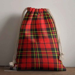 ScotsTee Shop Scottish Brodie Modern Clan Tartan Drawstring Bag Tartan Gift Bag
