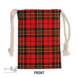 ScotsTee Shop Scottish Brodie Modern Clan Tartan Drawstring Bag Tartan Gift Bag