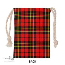 ScotsTee Shop Scottish Brodie Modern Clan Tartan Drawstring Bag Tartan Gift Bag