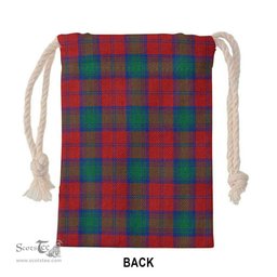 ScotsTee Shop Scottish Auchinleck Clan Crest Tartan Drawstring Bag Tartan Gift Bag
