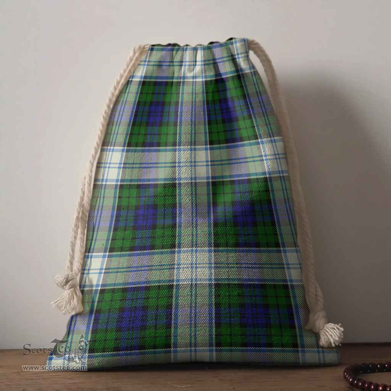 ScotsTee Shop Scottish Blackwatch Dress Modern Clan Tartan Drawstring Bag Tartan Gift Bag