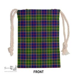 ScotsTee Shop Scottish Ayrshire District Clan Tartan Drawstring Bag Tartan Gift Bag