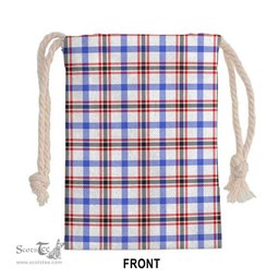 ScotsTee Shop Scottish Boswell Modern Clan Tartan Drawstring Bag Tartan Gift Bag