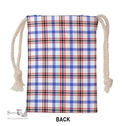 ScotsTee Shop Scottish Boswell Modern Clan Tartan Drawstring Bag Tartan Gift Bag