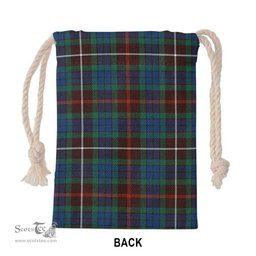 ScotsTee Shop Scottish Fraser Hunting Ancient Clan Tartan Drawstring Bag Tartan Gift Bag