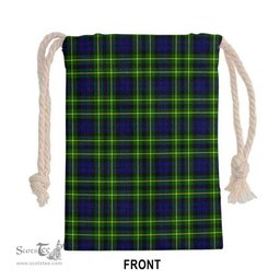 ScotsTee Shop Scottish Campbell of Breadalbane Modern Clan Tartan Drawstring Bag Tartan Gift Bag