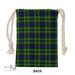 ScotsTee Shop Scottish Campbell of Breadalbane Modern Clan Tartan Drawstring Bag Tartan Gift Bag