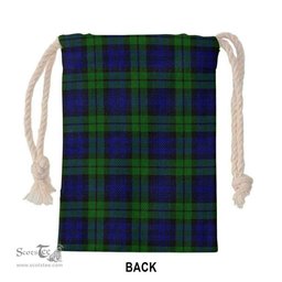 ScotsTee Shop Scottish Campbell of Breadalbane Clan Crest Tartan Drawstring Bag Tartan Gift Bag