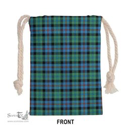 ScotsTee Shop Scottish Campbell of Cawdor Ancient Clan Tartan Drawstring Bag Tartan Gift Bag