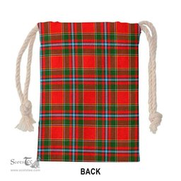 ScotsTee Shop Scottish Drummond of Perth Clan Tartan Drawstring Bag Tartan Gift Bag