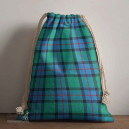 ScotsTee Shop Scottish Flower of Scotland Clan Tartan Drawstring Bag Tartan Gift Bag