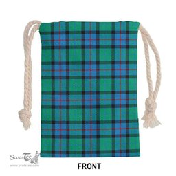 ScotsTee Shop Scottish Flower of Scotland Clan Tartan Drawstring Bag Tartan Gift Bag