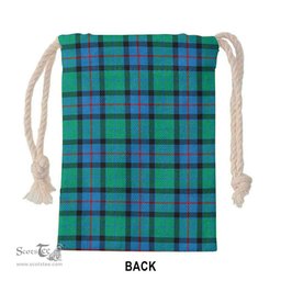 ScotsTee Shop Scottish Flower of Scotland Clan Tartan Drawstring Bag Tartan Gift Bag
