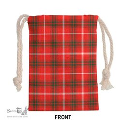 ScotsTee Shop Scottish Duke of Rothesay Modern Clan Tartan Drawstring Bag Tartan Gift Bag