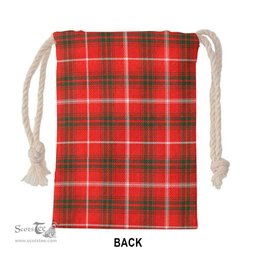 ScotsTee Shop Scottish Duke of Rothesay Modern Clan Tartan Drawstring Bag Tartan Gift Bag