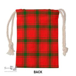 ScotsTee Shop Scottish Darroch (Gourock) Clan Crest Tartan Drawstring Bag Tartan Gift Bag