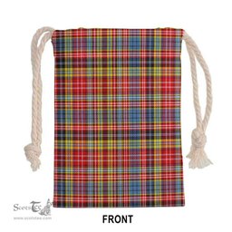 ScotsTee Shop Scottish Drummond of Strathallan Clan Tartan Drawstring Bag Tartan Gift Bag