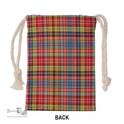 ScotsTee Shop Scottish Drummond of Strathallan Clan Tartan Drawstring Bag Tartan Gift Bag