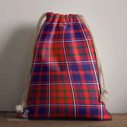 ScotsTee Shop Scottish Cameron of Lochiel Modern Clan Tartan Drawstring Bag Tartan Gift Bag
