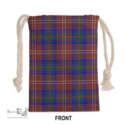 ScotsTee Shop Scottish Chisholm Hunting Modern Clan Tartan Drawstring Bag Tartan Gift Bag