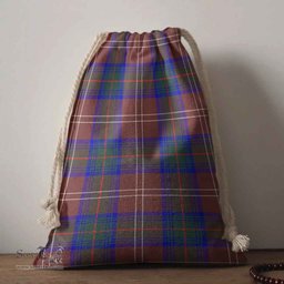 ScotsTee Shop Scottish Chisholm Hunting Modern Clan Tartan Drawstring Bag Tartan Gift Bag