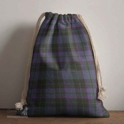 ScotsTee Shop Scottish Clergy Green Clan Tartan Drawstring Bag Tartan Gift Bag