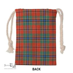 ScotsTee Shop Scottish MacLean of Duart Ancient Clan Tartan Drawstring Bag Tartan Gift Bag