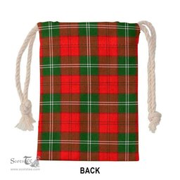ScotsTee Shop Scottish Lennox (Lennox Kincaid) Clan Crest Tartan Drawstring Bag Tartan Gift Bag
