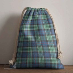 ScotsTee Shop Scottish Leslie Hunting Ancient Clan Tartan Drawstring Bag Tartan Gift Bag