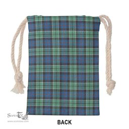 ScotsTee Shop Scottish Leslie Hunting Ancient Clan Tartan Drawstring Bag Tartan Gift Bag