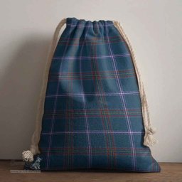 ScotsTee Shop Scottish Jewish Clan Tartan Drawstring Bag Tartan Gift Bag