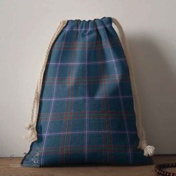 ScotsTee Shop Scottish Jewish Clan Tartan Drawstring Bag Tartan Gift Bag