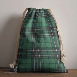 ScotsTee Shop Scottish MacLean Hunting Ancient Clan Tartan Drawstring Bag Tartan Gift Bag