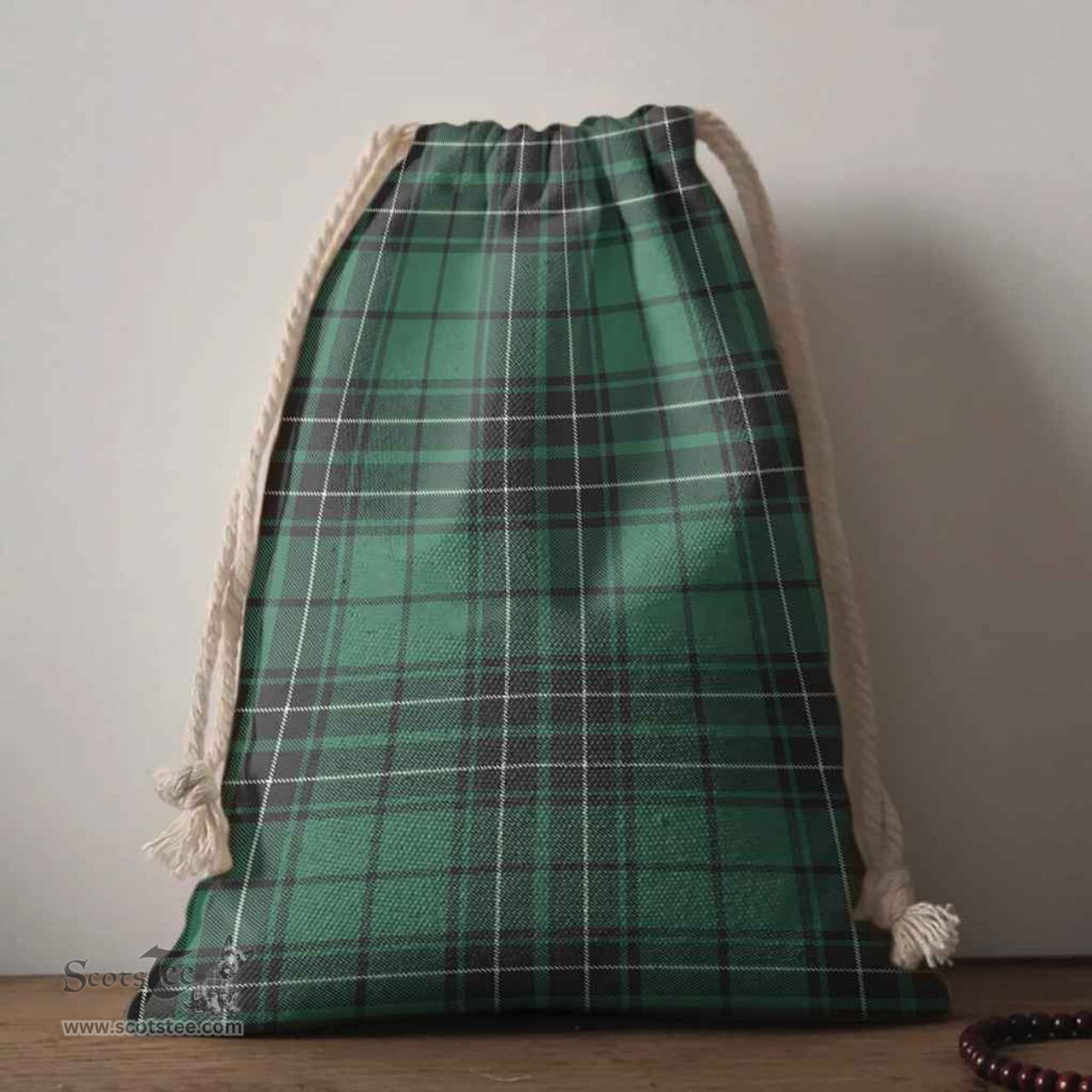 ScotsTee Shop Scottish MacLean Hunting Ancient Clan Tartan Drawstring Bag Tartan Gift Bag