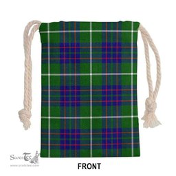 ScotsTee Shop Scottish MacIntyre Hunting Modern Clan Tartan Drawstring Bag Tartan Gift Bag
