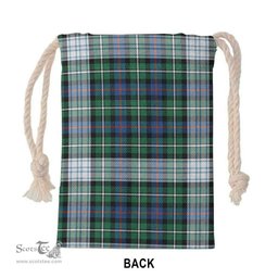 ScotsTee Shop Scottish MacKenzie Dress Ancient Clan Tartan Drawstring Bag Tartan Gift Bag