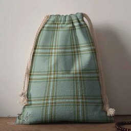 ScotsTee Shop Scottish Kelly Dress Clan Tartan Drawstring Bag Tartan Gift Bag