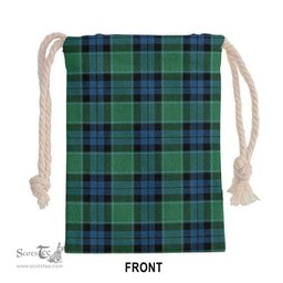 ScotsTee Shop Scottish Graham of Menteith Ancient Clan Tartan Drawstring Bag Tartan Gift Bag