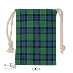 ScotsTee Shop Scottish Graham of Menteith Ancient Clan Tartan Drawstring Bag Tartan Gift Bag